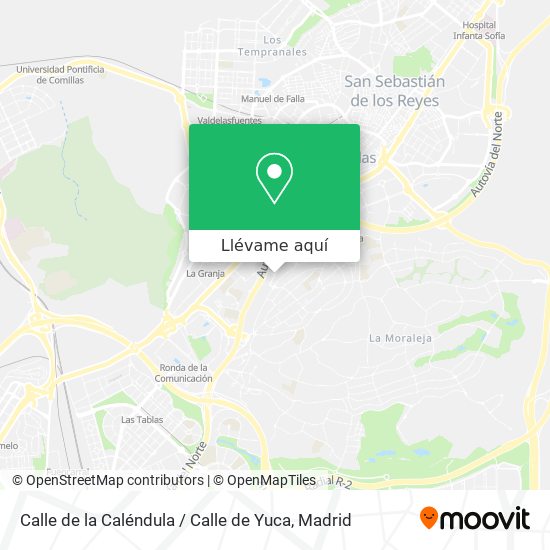 Mapa Calle de la Caléndula / Calle de Yuca