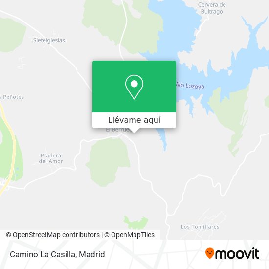 Mapa Camino La Casilla
