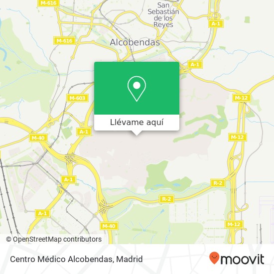 Mapa Centro Médico Alcobendas