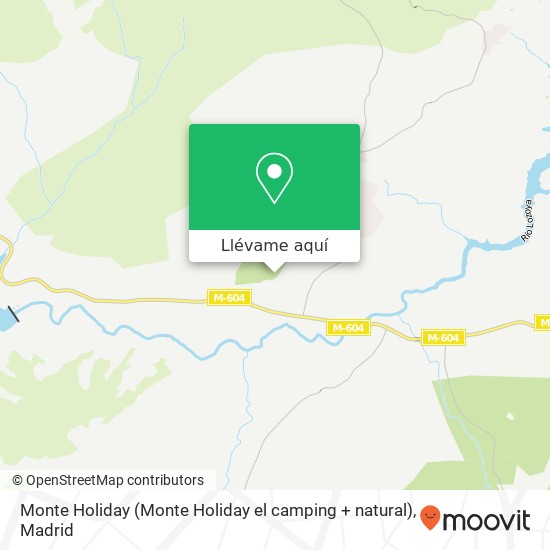 Mapa Monte Holiday (Monte Holiday el camping + natural)