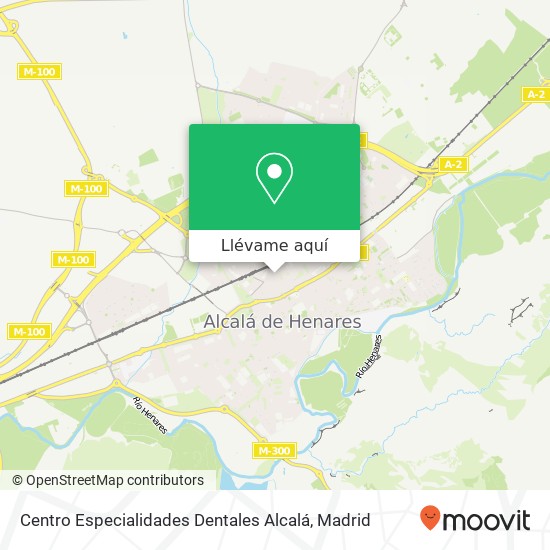 Mapa Centro Especialidades Dentales Alcalá