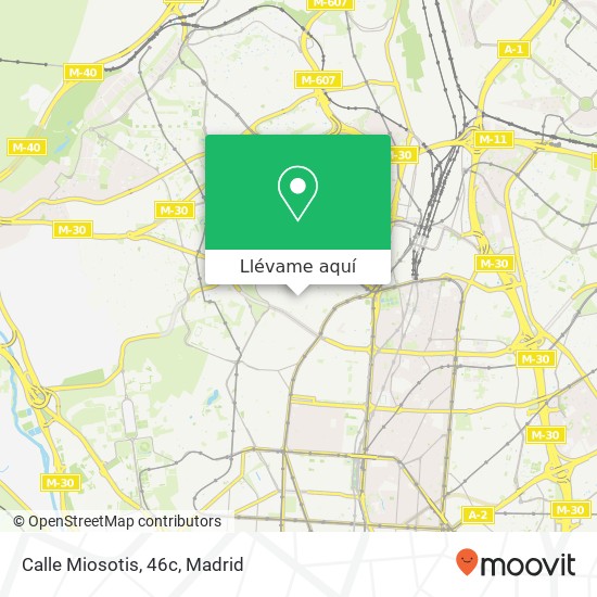 Mapa Calle Miosotis, 46c