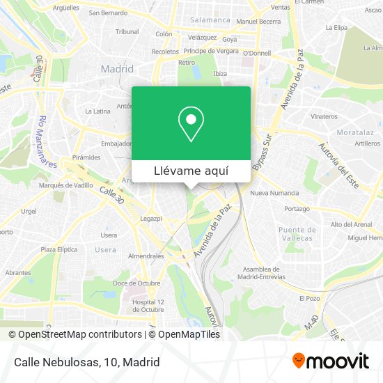 Mapa Calle Nebulosas, 10