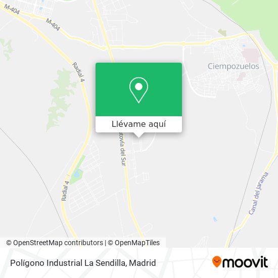 Mapa Polígono Industrial La Sendilla