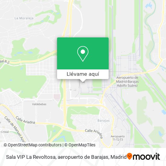 Mapa Sala VIP La Revoltosa, aeropuerto de Barajas
