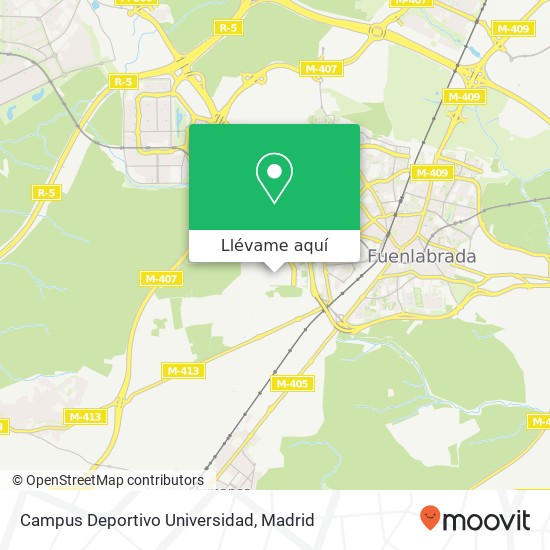 Mapa Campus Deportivo Universidad