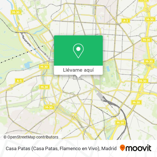 Mapa Casa Patas (Casa Patas, Flamenco en Vivo)