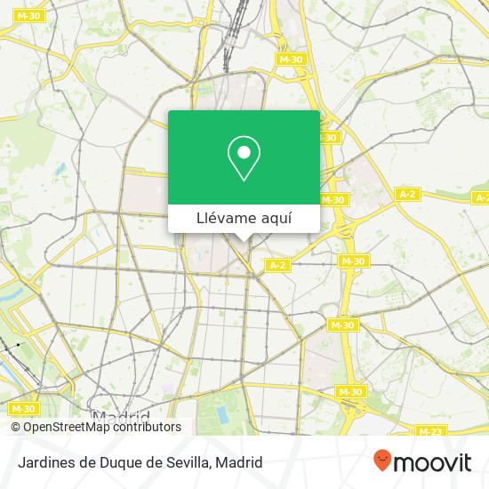 Mapa Jardines de Duque de Sevilla