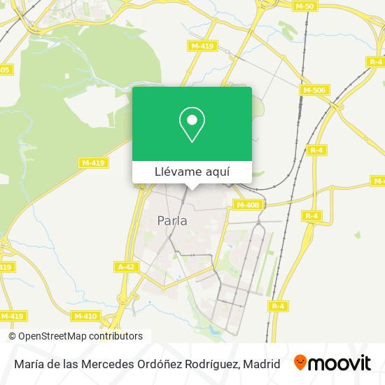 Mapa María de las Mercedes Ordóñez Rodríguez