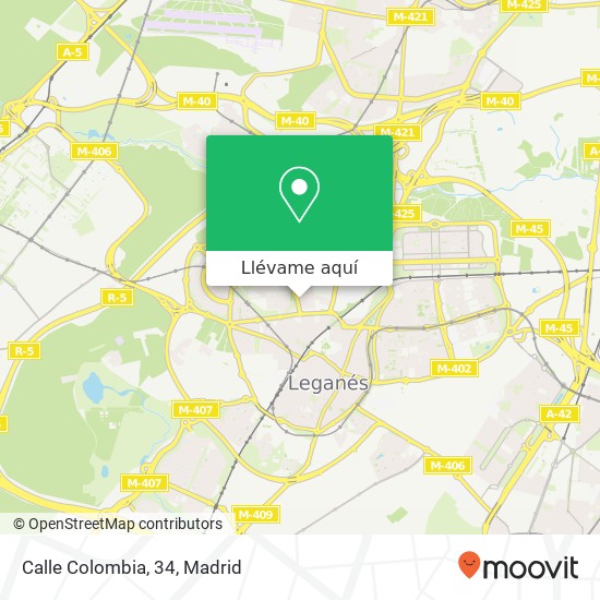 Mapa Calle Colombia, 34