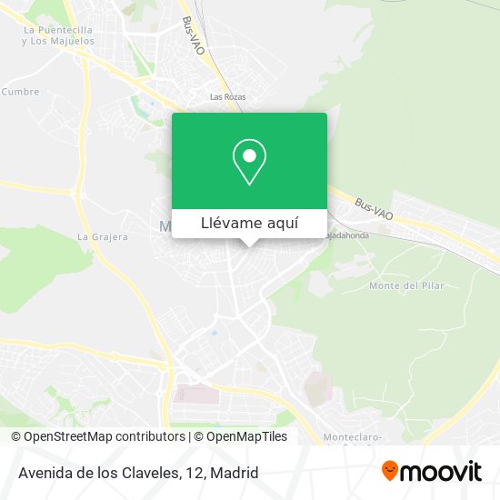 Mapa Avenida de los Claveles, 12