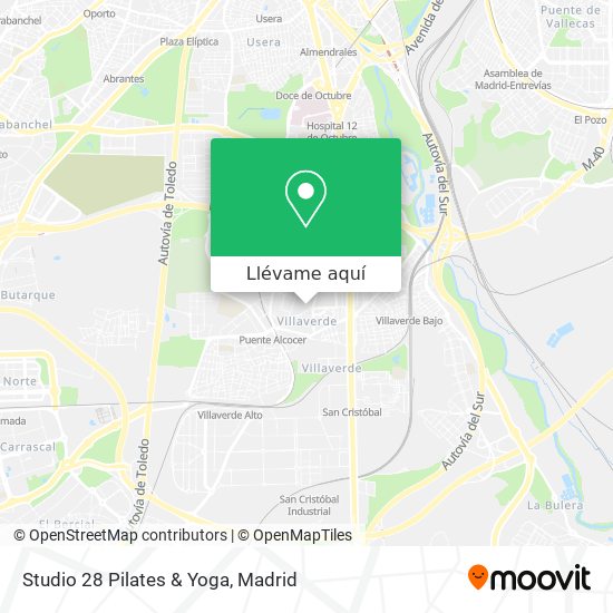 Mapa Studio 28 Pilates & Yoga