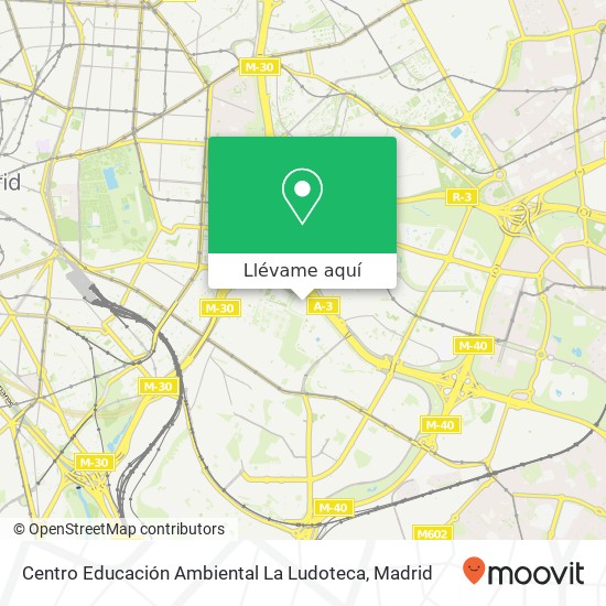 Mapa Centro Educación Ambiental La Ludoteca