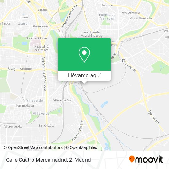 Mapa Calle Cuatro Mercamadrid, 2