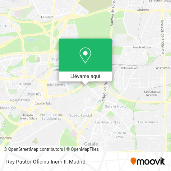 Mapa Rey Pastor-Oficina Inem II