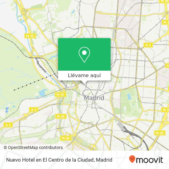 Mapa Nuevo Hotel en El Centro de la Ciudad