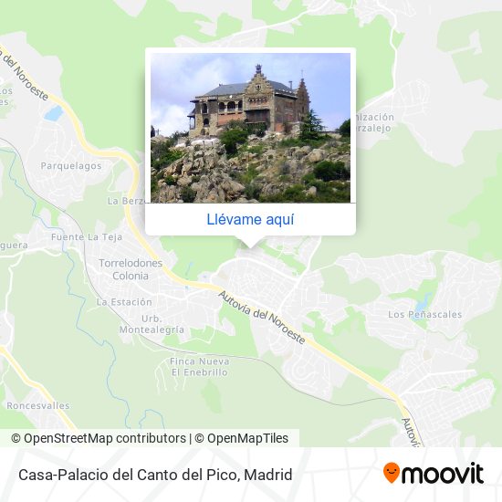 Mapa Casa-Palacio del Canto del Pico