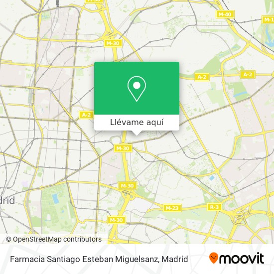 Mapa Farmacia Santiago Esteban Miguelsanz