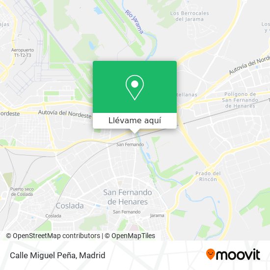 Mapa Calle Miguel Peña