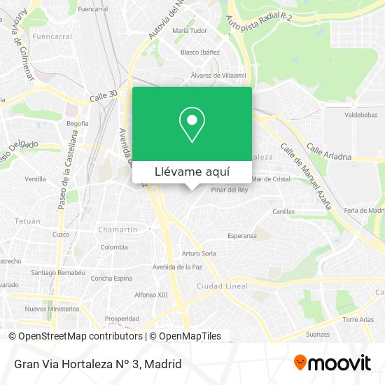 Mapa Gran Via Hortaleza Nº 3