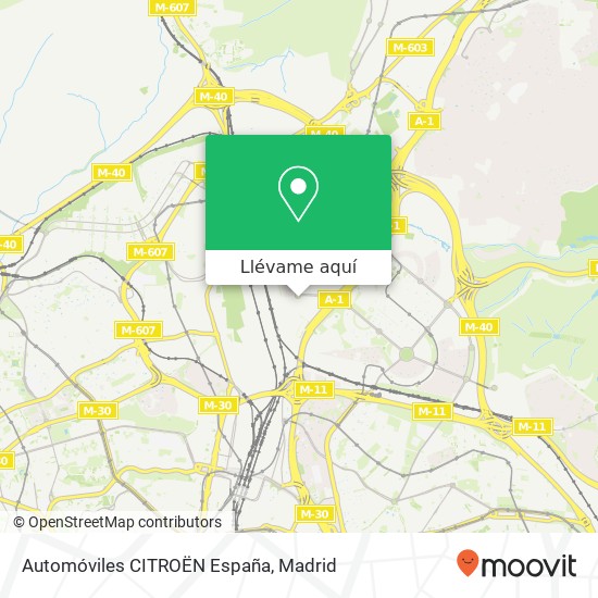 Mapa Automóviles CITROËN España