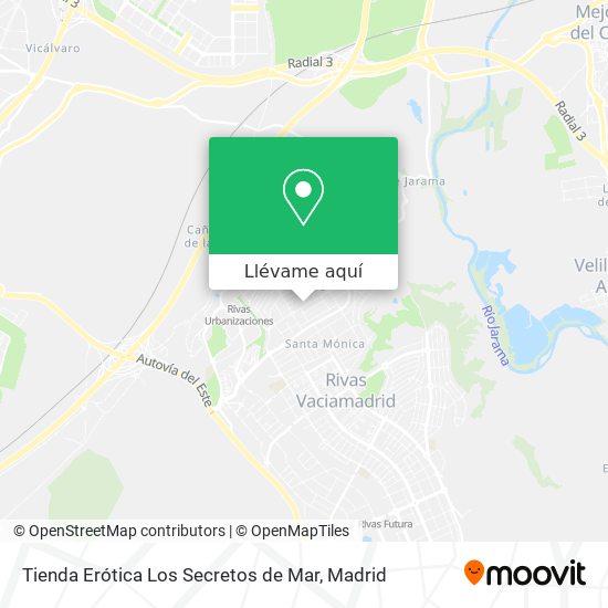 Mapa Tienda Erótica Los Secretos de Mar