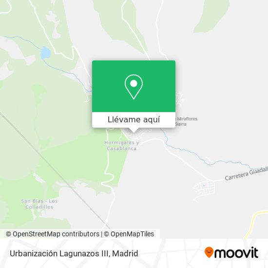 Mapa Urbanización Lagunazos III