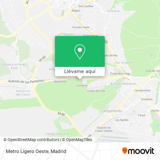Mapa Metro Ligero Oeste
