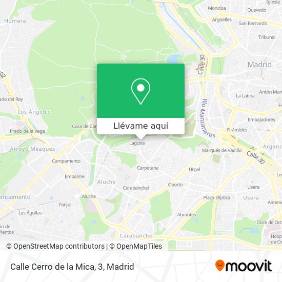 Mapa Calle Cerro de la Mica, 3