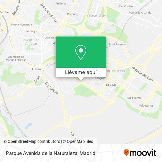 Mapa Parque Avenida de la Naturaleza