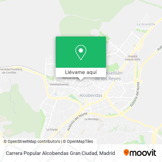 Mapa Carrera Popular Alcobendas Gran Ciudad