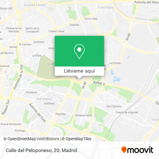 Mapa Calle del Peloponeso, 20