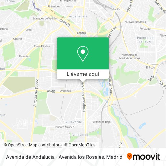 Mapa Avenida de Andalucia - Avenida los Rosales