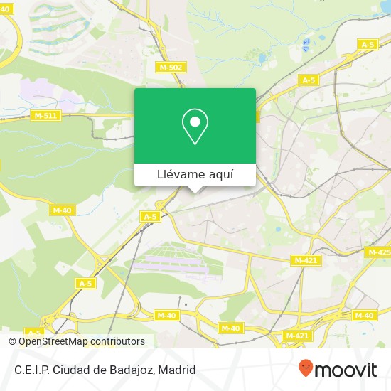 Mapa C.E.I.P. Ciudad de Badajoz