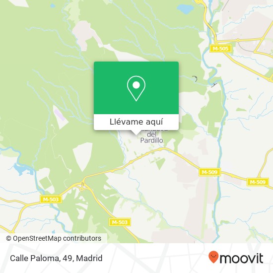 Mapa Calle Paloma, 49