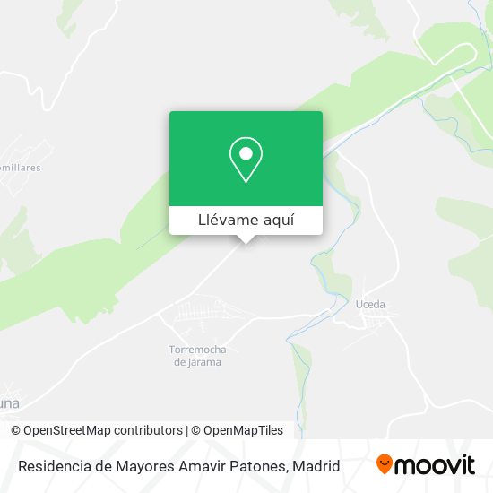 Mapa Residencia de Mayores Amavir Patones