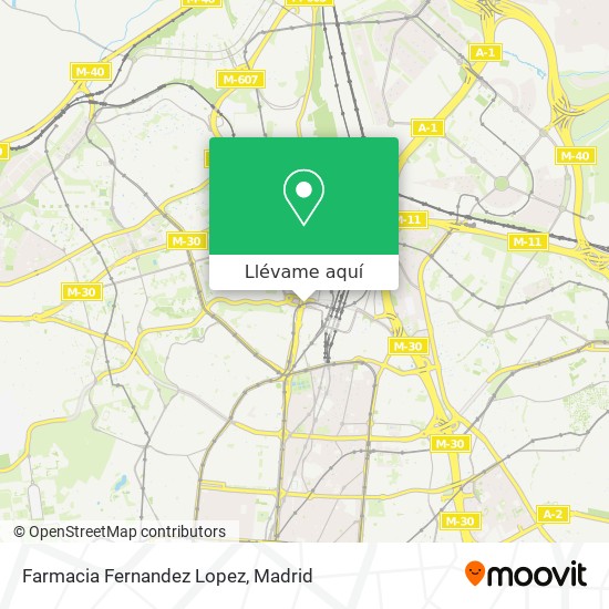 Mapa Farmacia Fernandez Lopez