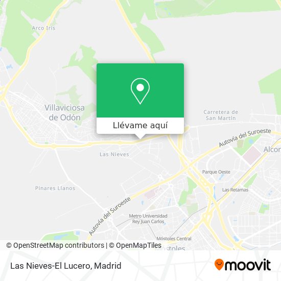 Mapa Las Nieves-El Lucero