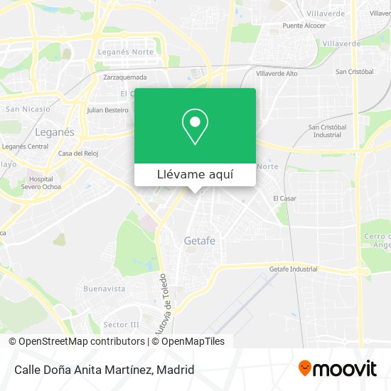 Mapa Calle Doña Anita Martínez