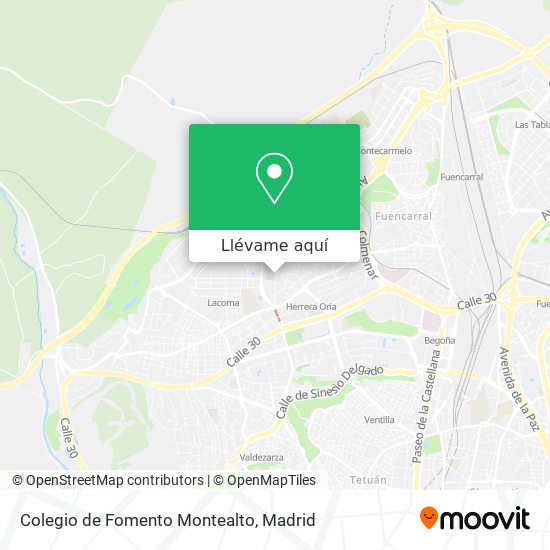 Mapa Colegio de Fomento Montealto