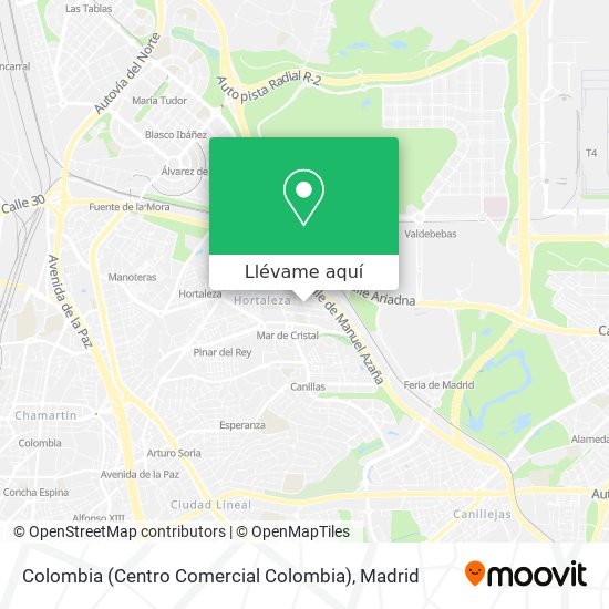 Mapa Colombia (Centro Comercial Colombia)