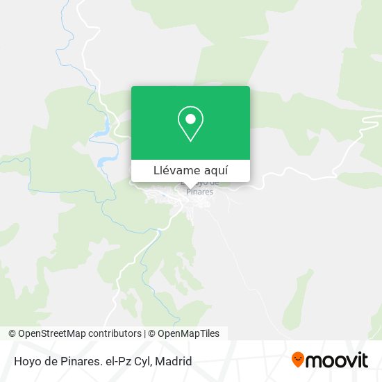 Mapa Hoyo de Pinares. el-Pz Cyl