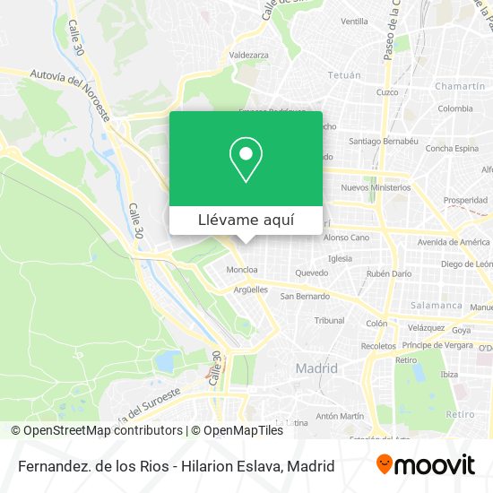 Mapa Fernandez. de los Rios - Hilarion Eslava