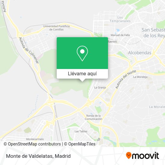Mapa Monte de Valdelatas