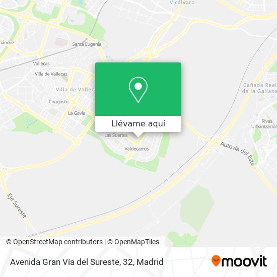 Mapa Avenida Gran Vía del Sureste, 32