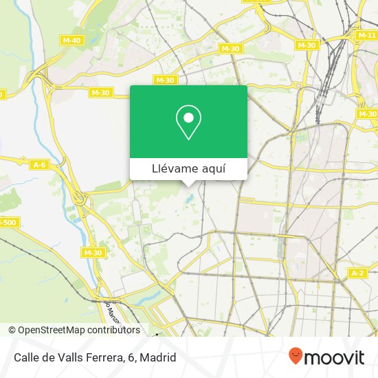 Mapa Calle de Valls Ferrera, 6
