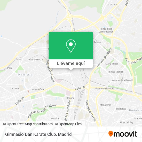 Mapa Gimnasio Dan Karate Club