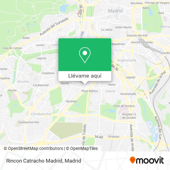 Mapa Rincon Catracho Madrid
