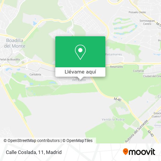 Mapa Calle Coslada, 11