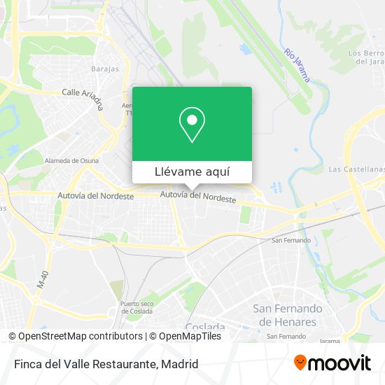 Mapa Finca del Valle Restaurante